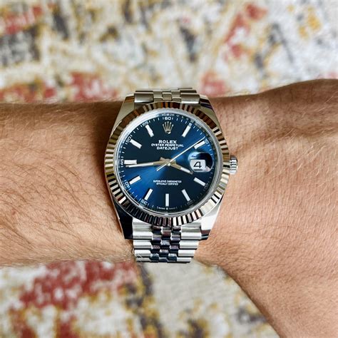 rolex datejust 41 blau|rolex datejust 41 blue price.